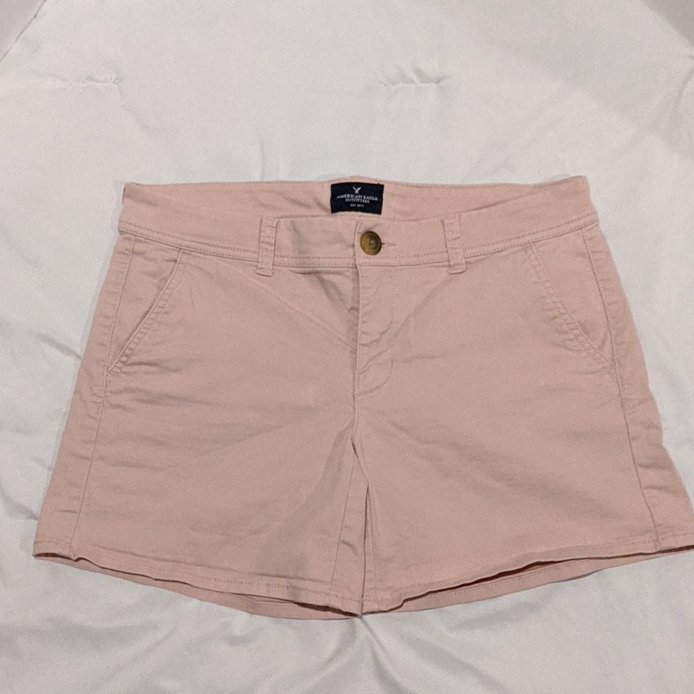 AEO Pink Kahki Mid Short
